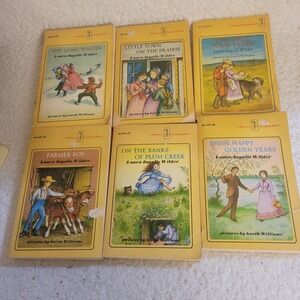 Laura Ingalls Wilder Little House 6 Book Lot Vintage Harper Trophy Garth William